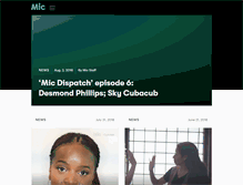 Tablet Screenshot of mic.com